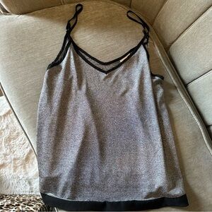CLOSET SALE 🛍️
 Self Esteem Gray and Black Camisole